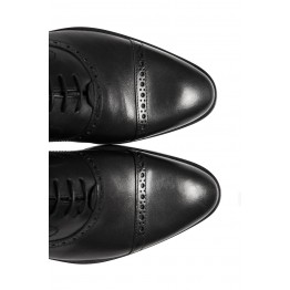 Pantofi Ricardo Montesi din piele naturala neagra